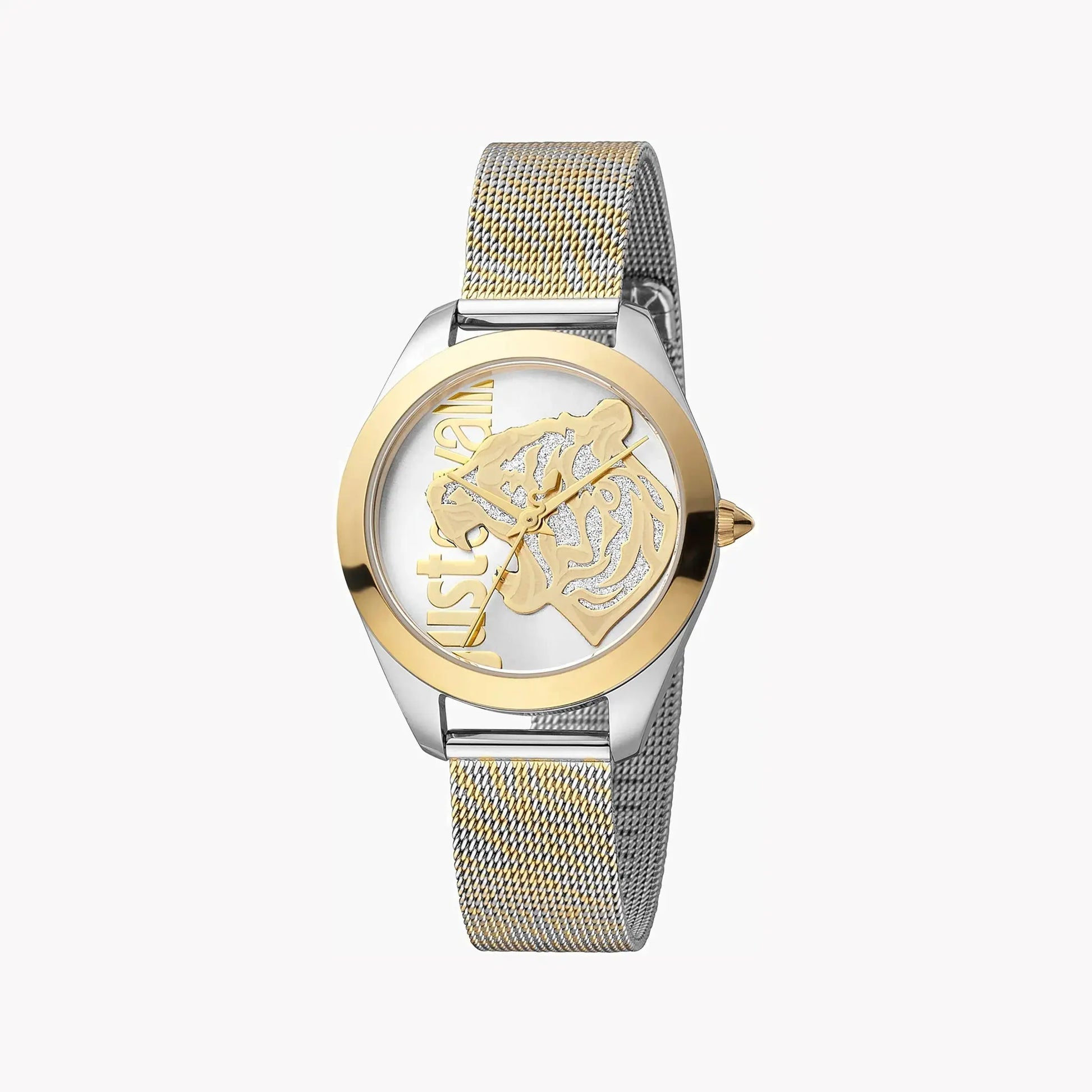 Just Cavalli Women's Two Tone Watch, Silver Dial | Jc1l210m0065 by JUST CAVALLI
