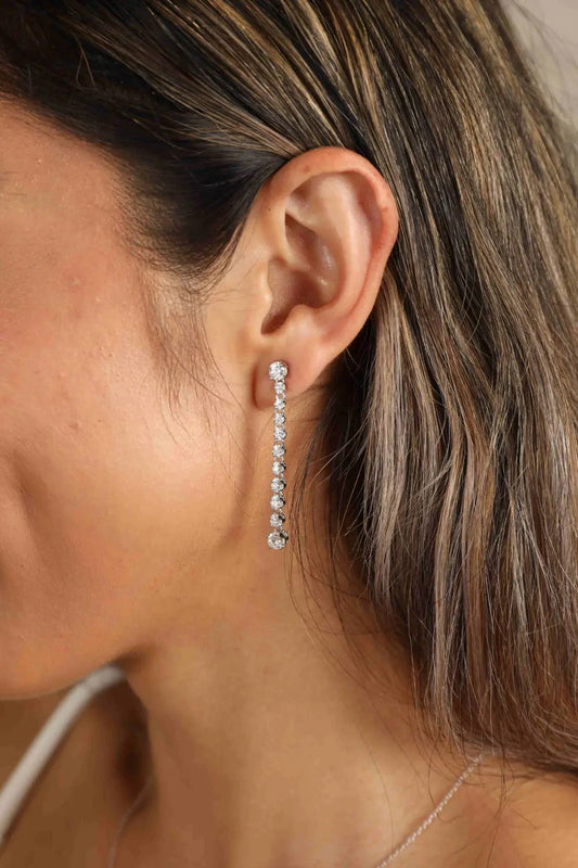 Adored 1.18 Carat Moissanite Long Earrings by Partner Label