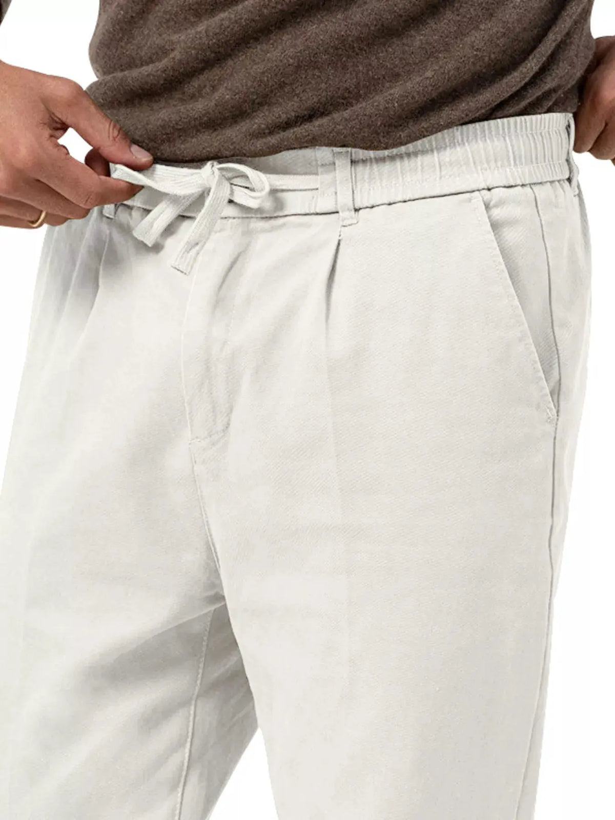 Men's Full Size Casual Drawstring Pants Plus Size by Trendsi