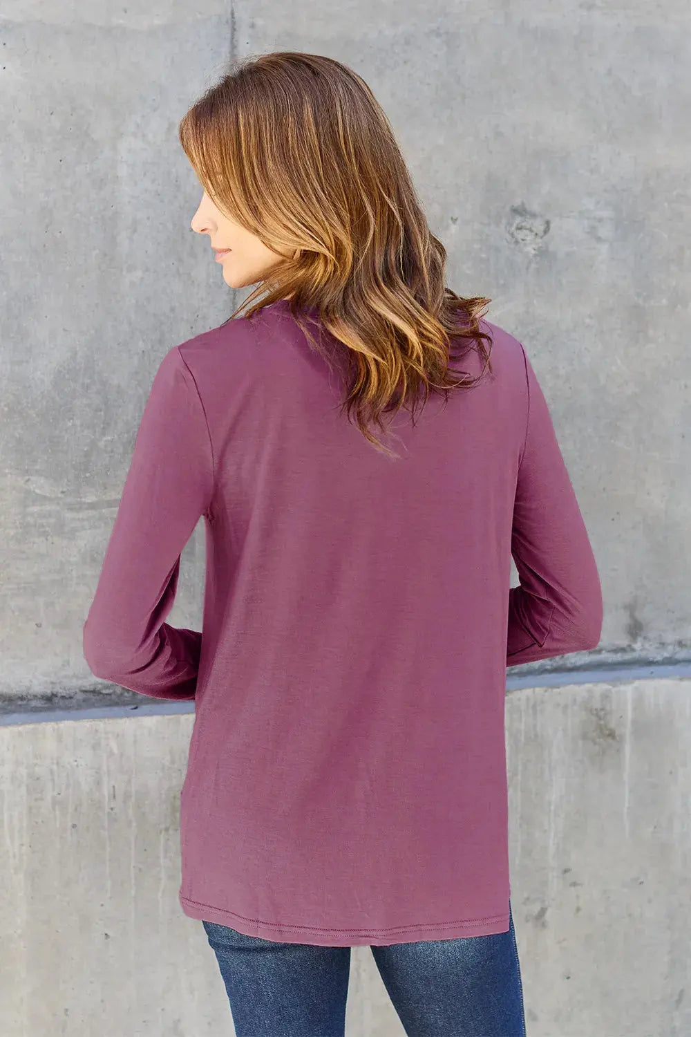 Basic Bae Full Size Round Neck Long Sleeve Top | Partner Labels Selection by Partner Label