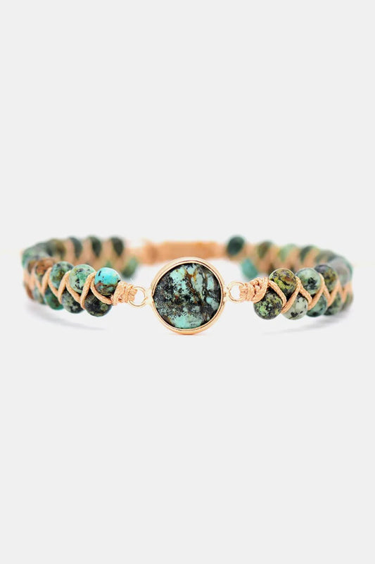 Handmade Beaded Copper Bracelet by Partner Label