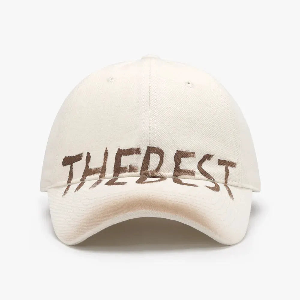 Letter Adjustable Baseball Cap by Partner Label