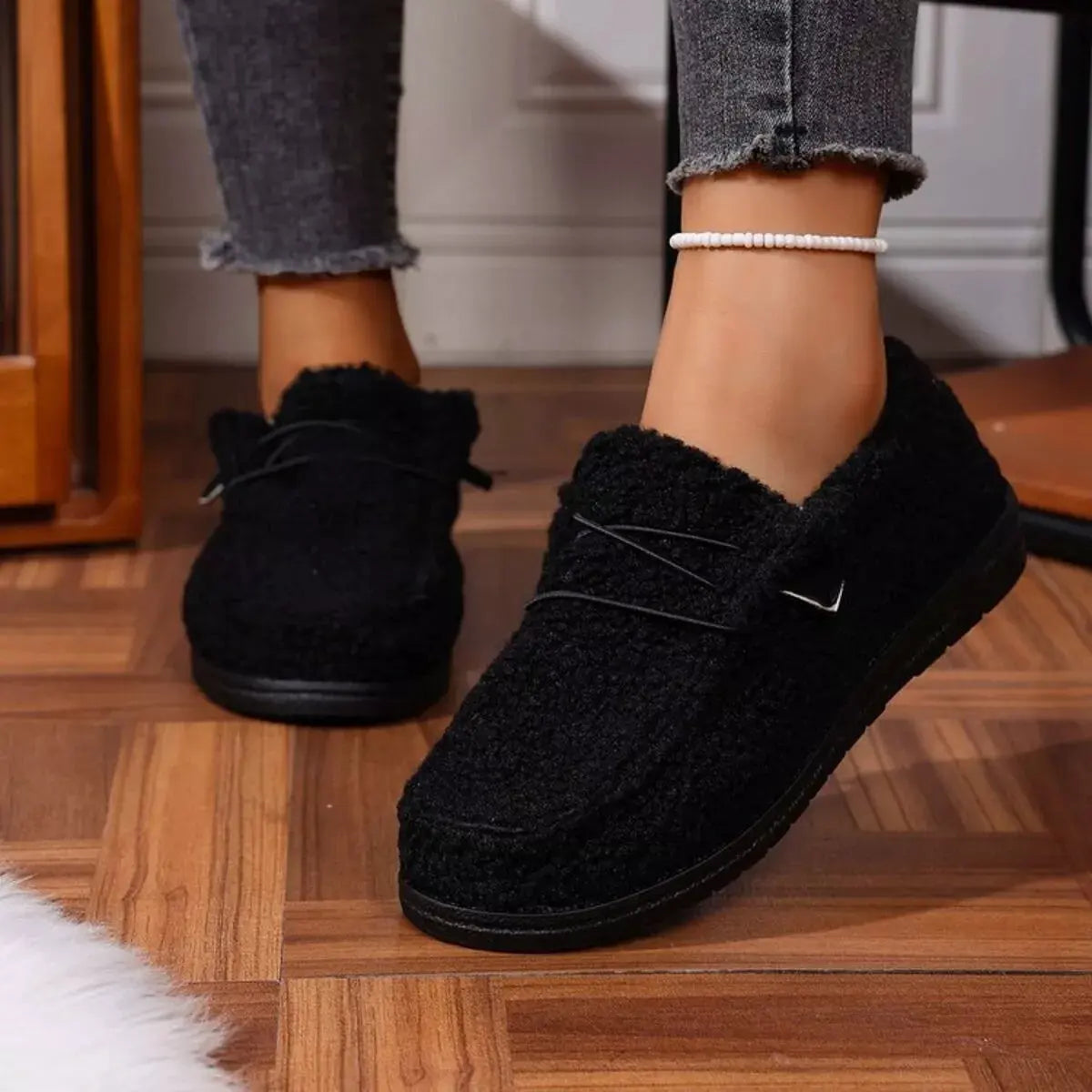 Round Toe Flats Slip-Ons by Partner Label