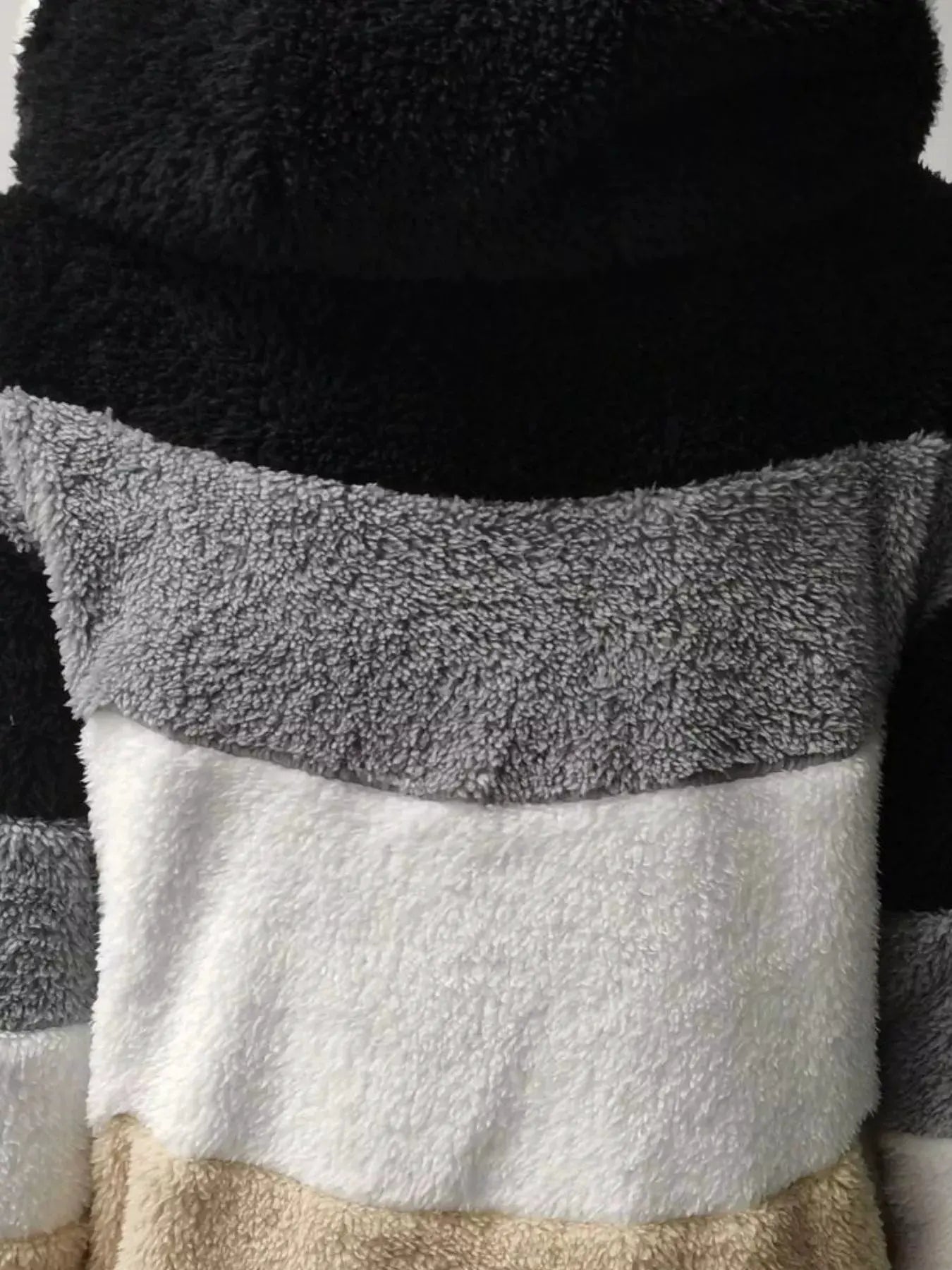 Full Size Fuzzy Zip Up Hooded Outerwear Plus Size | Partner Labels Selection by Partner Label