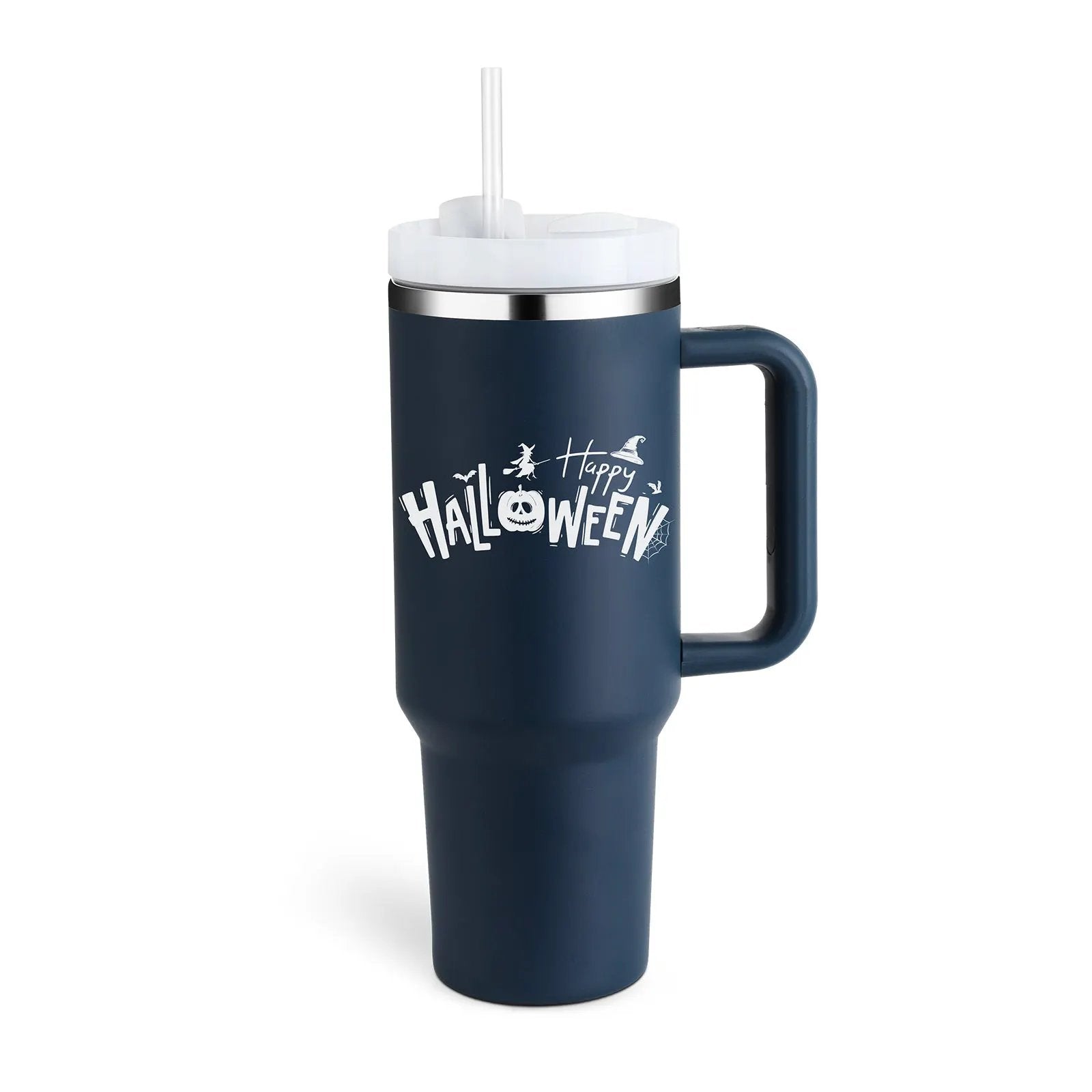 40 Oz Tumbler With Handle Straw Insulated, Stainless Steel Spill Proof Vacuum Coffee Cup Tumbler With Lid Tapered Mug Gifts For Valentine Lover Suitable For Car Gym Office Travel by Maiden-Art