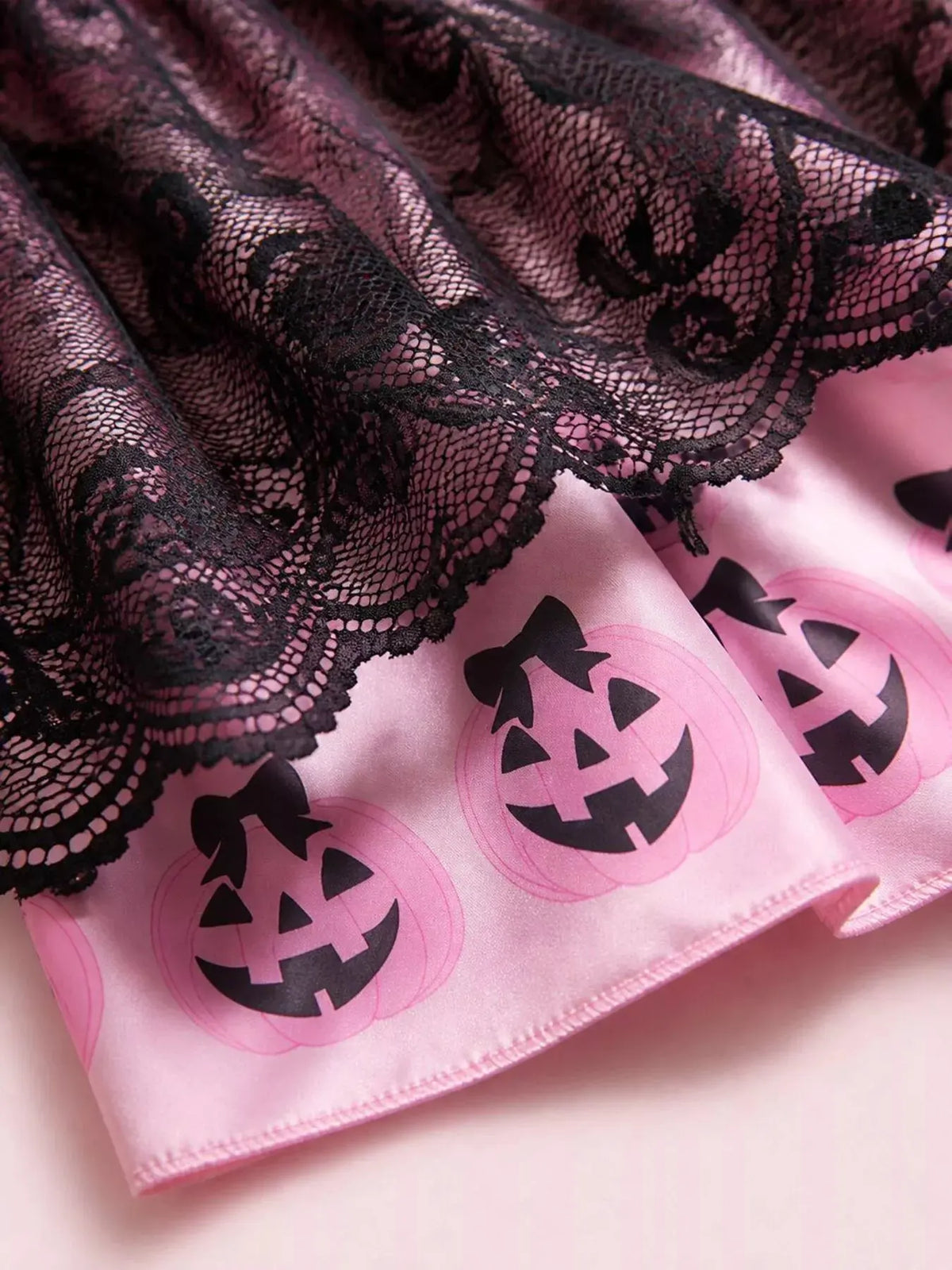 Children's Halloween Lolita Style Pumpkin Print Dress by Trendsi