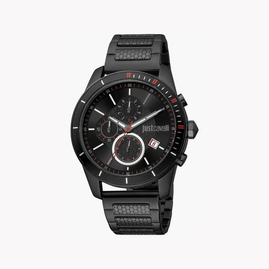 Just Cavalli Men's Black Stainless Steel Watch, Black Dial | Jc1g166m0065 by JUST CAVALLI