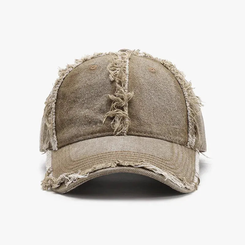 Raw Hem Cotton Baseball Cap by Partner Label