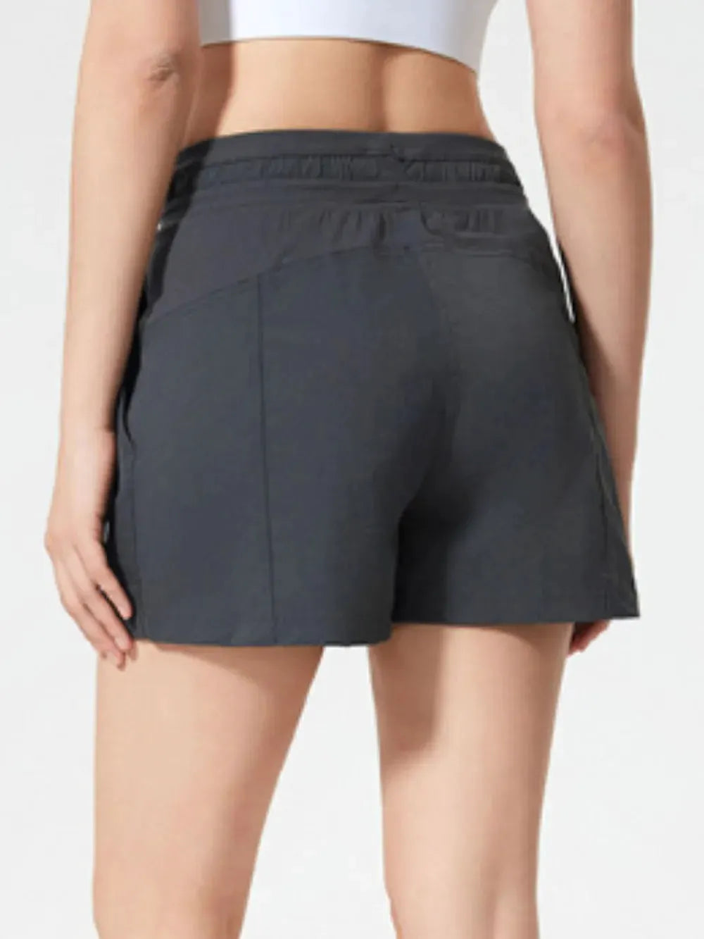 Millennia Drawstring Active Shorts with Pockets by Millennia