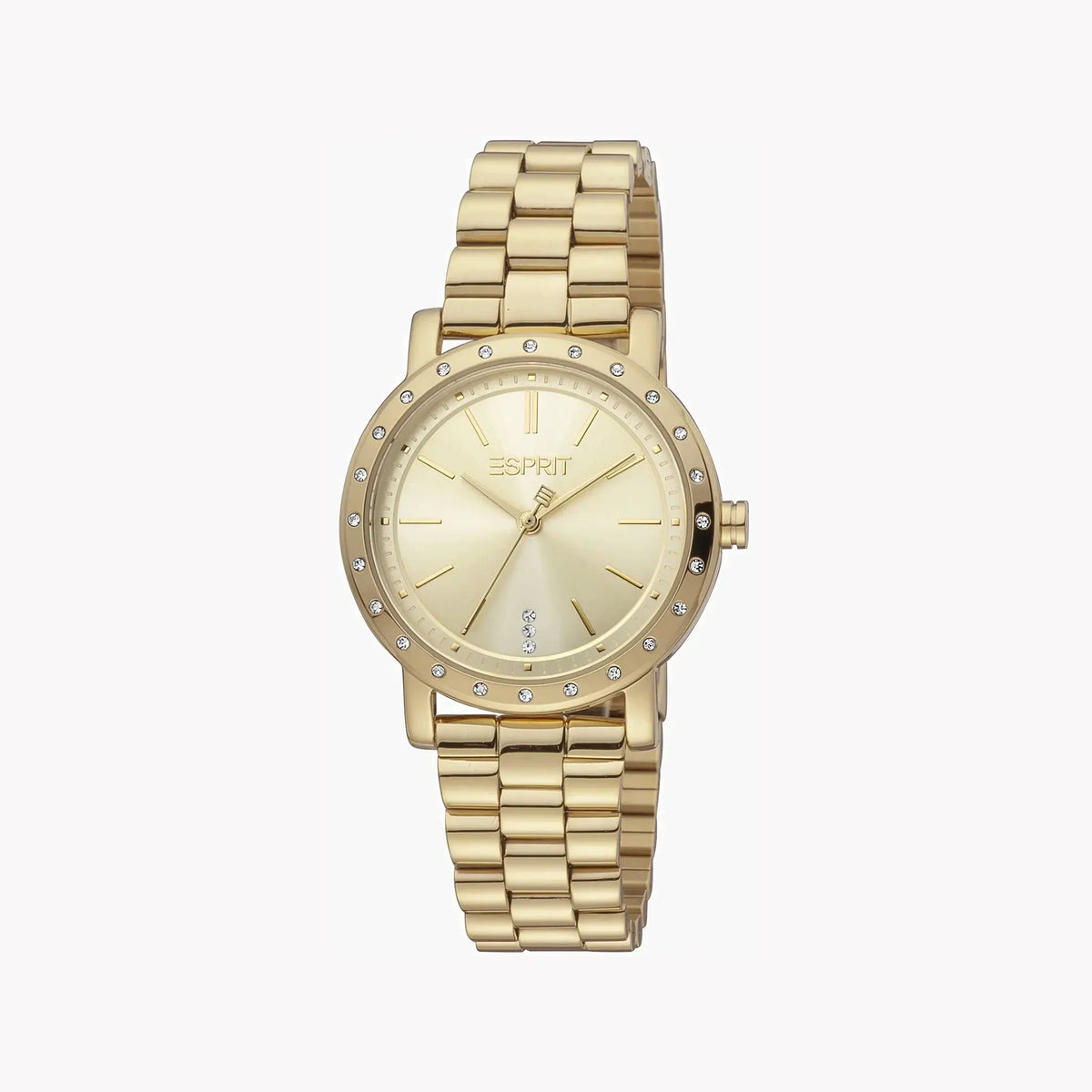 Esprit Women's Gold Stainless Steel Watch, Champagne Dial | ES1L298M0065 by ESPRIT