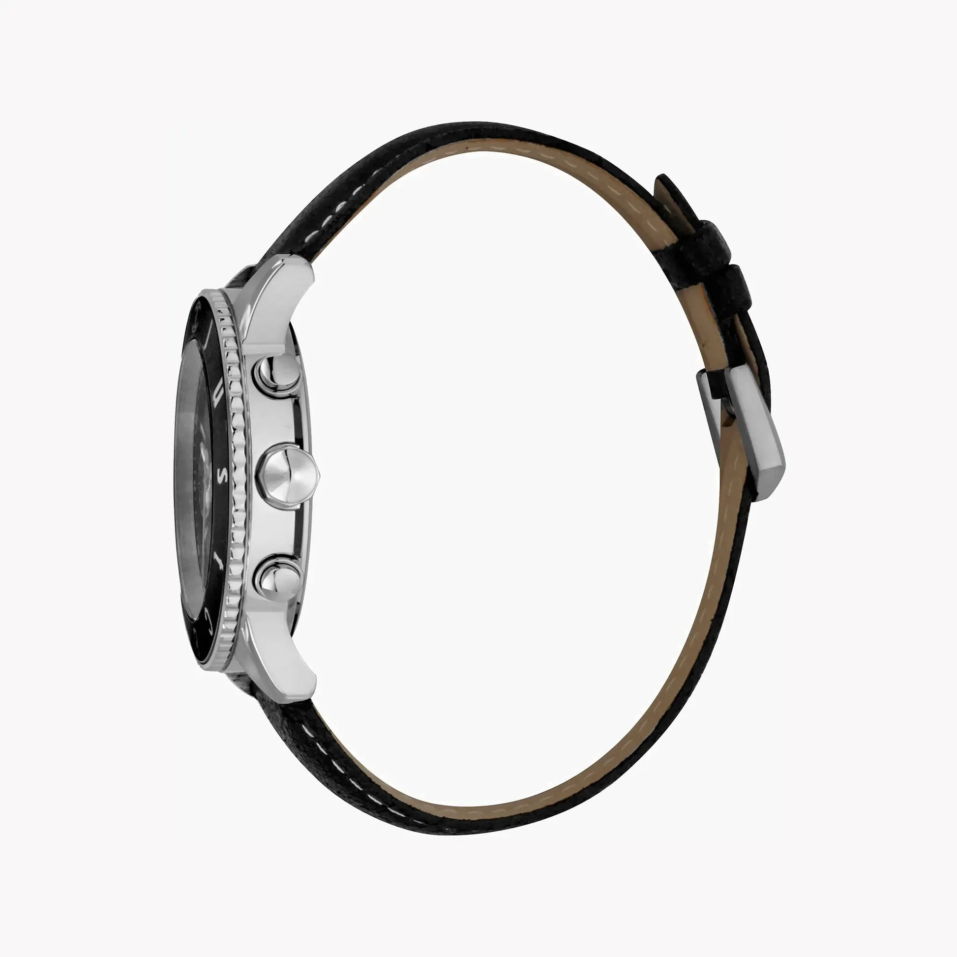 Just Cavalli Men's Black Leather Watch, Silver Case | Jc1g155l0025 by JUST CAVALLI