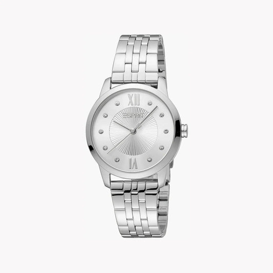 Esprit Women's Silver Stainless Steel Watch, Silver Dial | Es1l196m0015 by ESPRIT