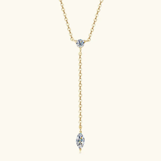 Moissanite 925 Sterling Silver Necklace by Partner Label