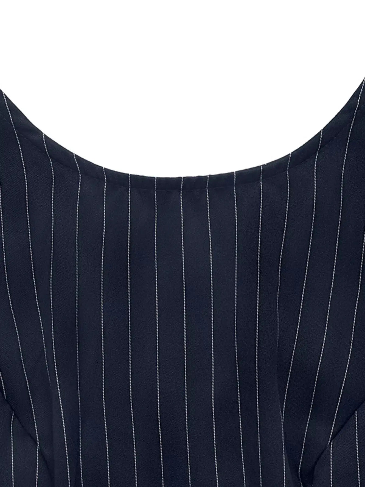 Striped Sleeveless Tie Waist Dress by Partner Label