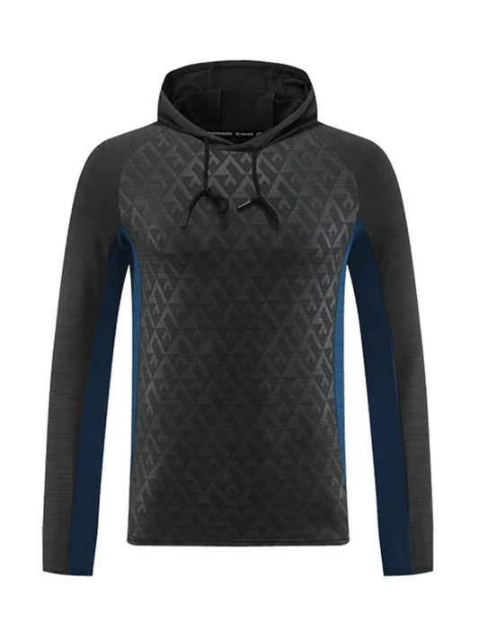 Men's Plus Size Raglan Sleeve Athletic Fit Hoodie by Trendsi