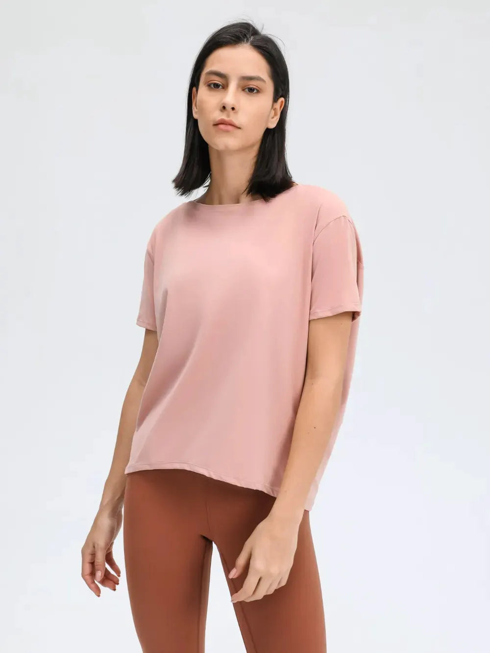 Millennia Round Neck Short Sleeve Active T-Shirt by Millennia