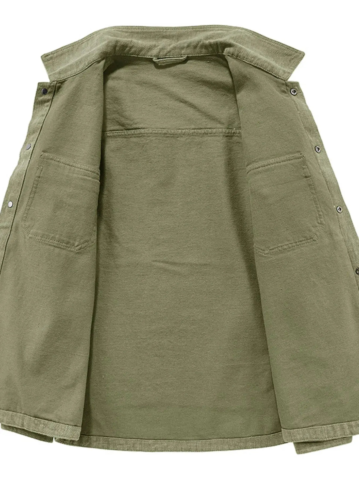 Men's Plus Size Dual Chest Pockets Shacket by Trendsi