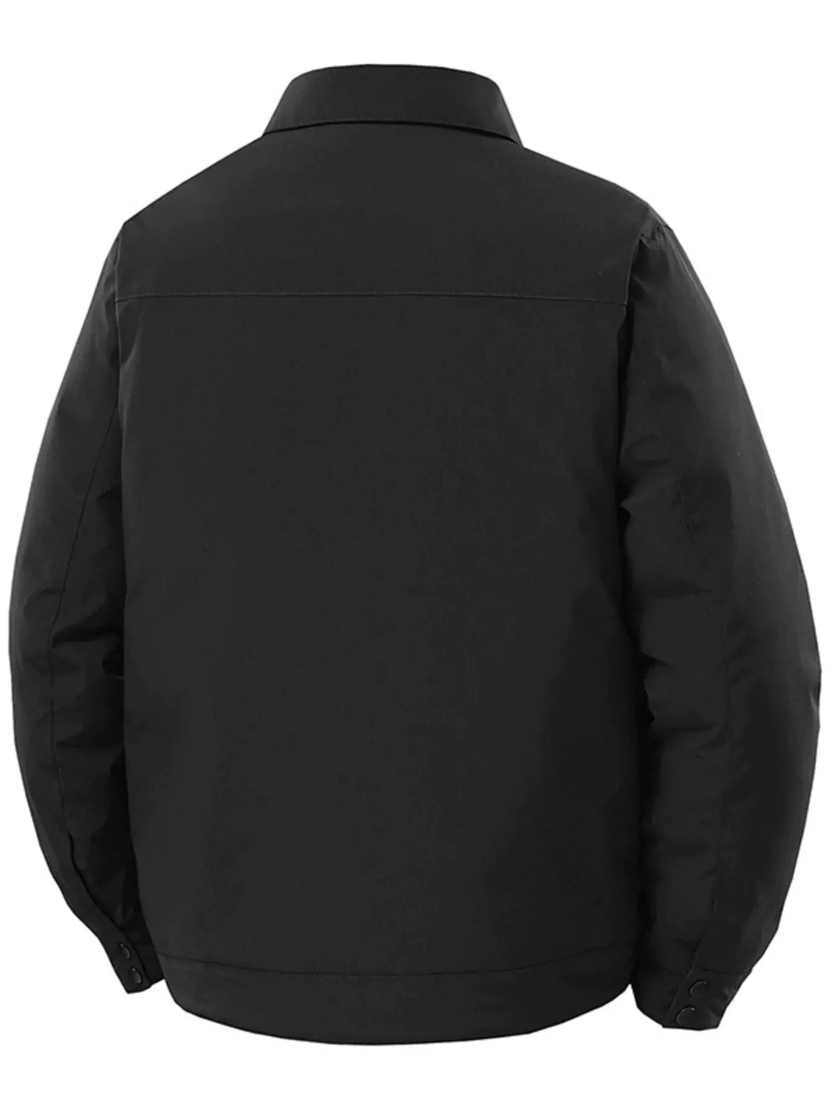 Men's Plus Size Snap Down Long Sleeve Jacket by Partner Label
