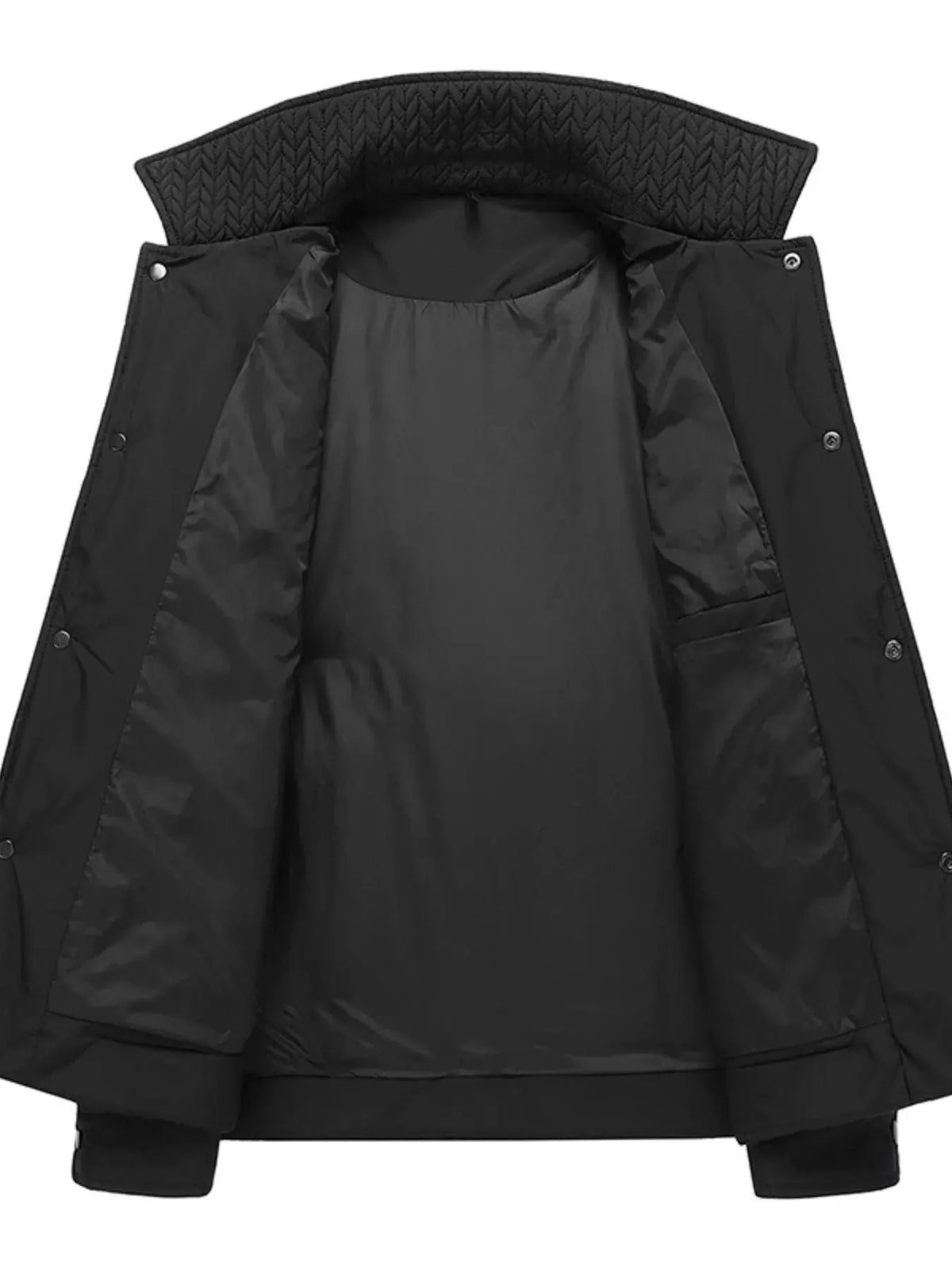 Men's Plus Size Snap Down Padded Jacket by Partner Label