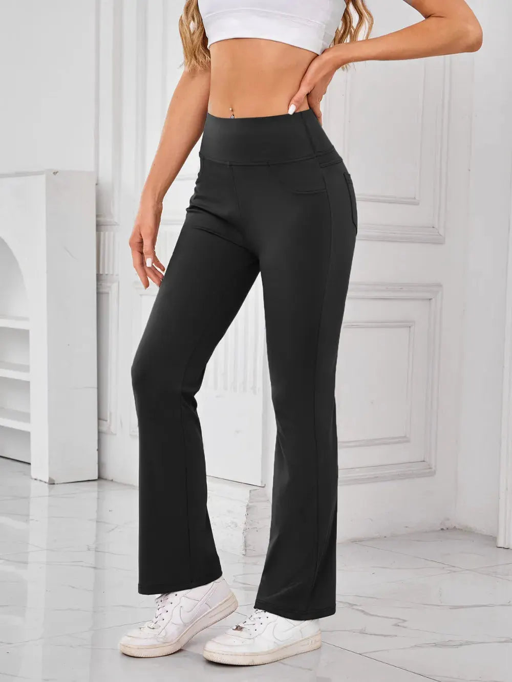 Lovelet High Waist Active Pants with Pockets by Lovelet