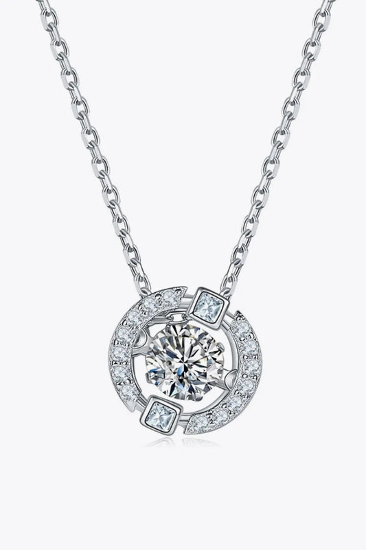 Moissanite Pendant Chain-Link Necklace by Partner Labels