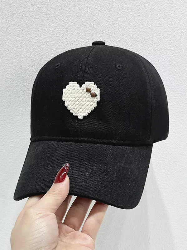 Heart Adjustable Baseball Cap by Partner Label