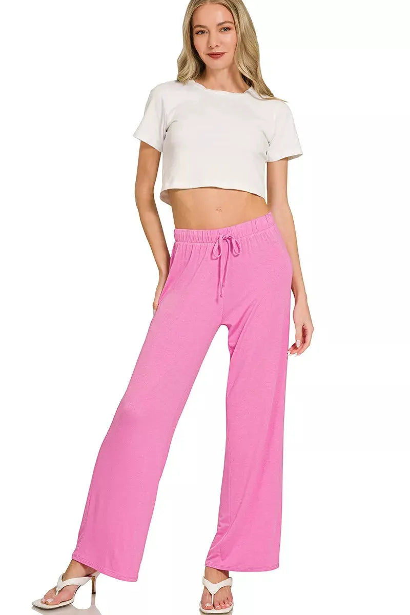 Zenana V-neck Oversized Top & Pants Set by Zenana