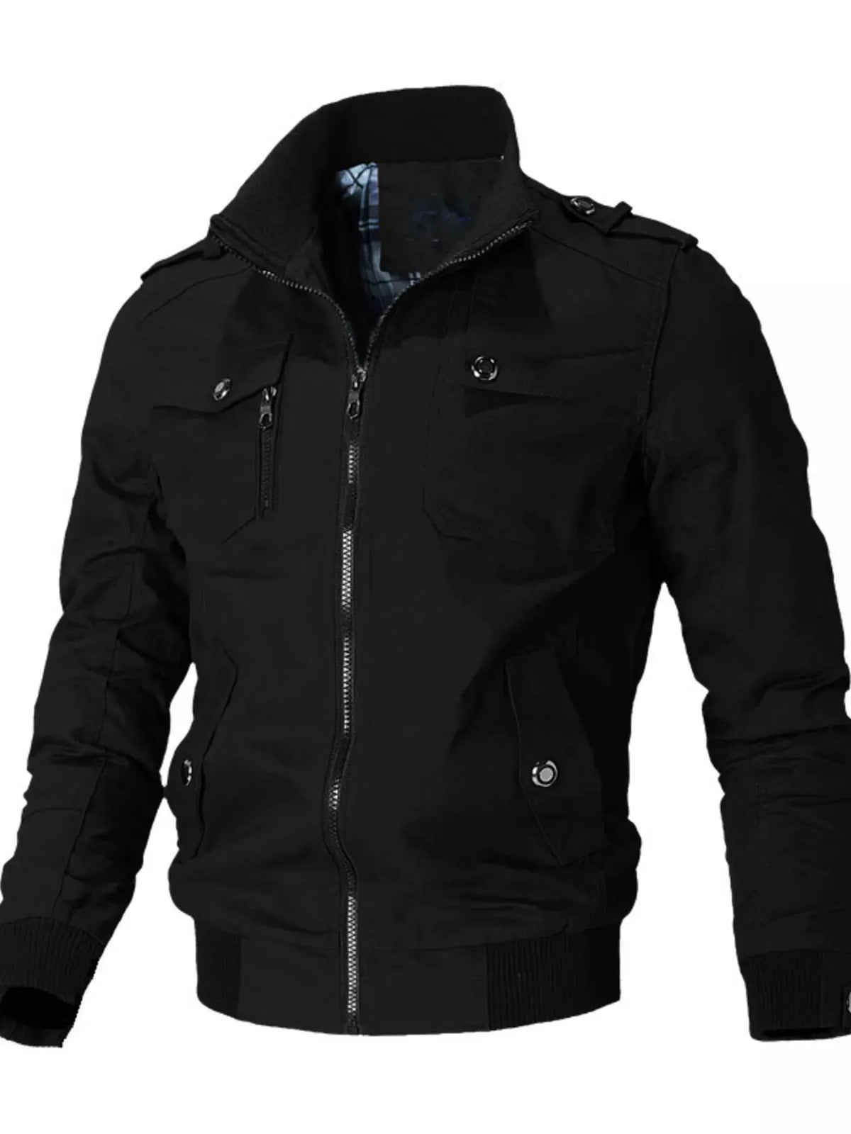 Men's Plus Size Casual Zip Up Lightweight Jacket by Partner Label
