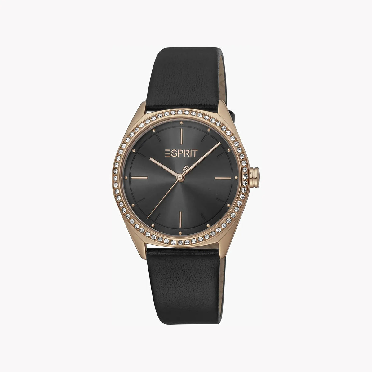 Esprit Women's Black Leather Watch, Black Dial | Es1l234m0035 by ESPRIT