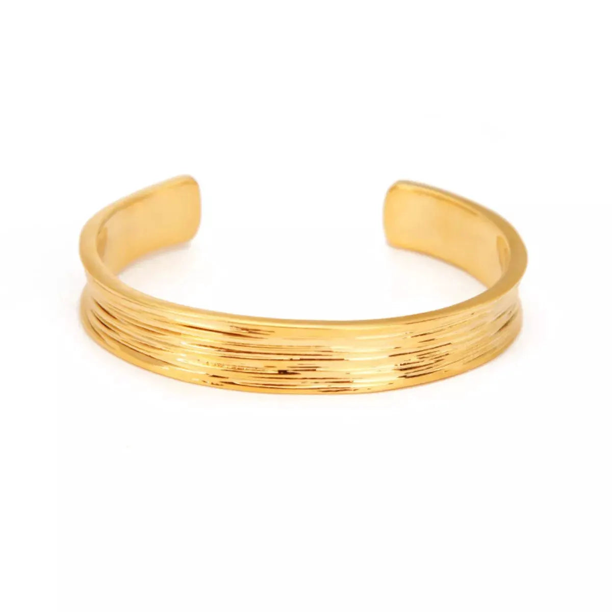 18K Gold-Plated Copper Open Bracelet by Partner Label