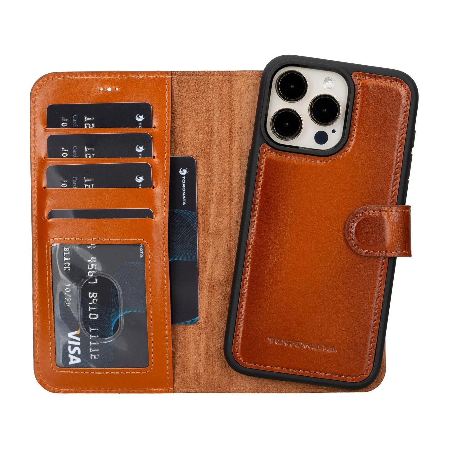 Casper iPhone 14 Series Detachable Leather Wallet Case by TORONATA
