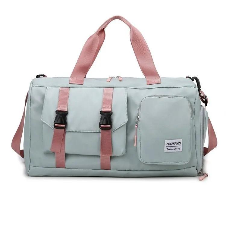 Colorful Pearlescent Yoga Fitness Bag With Dry-wet Separation by Maiden-Art