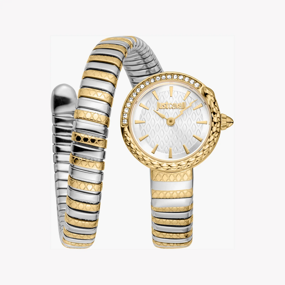Just Cavalli Women's Two-Tone Watch, Silver Dial | Jc1l301m0065 by JUST CAVALLI