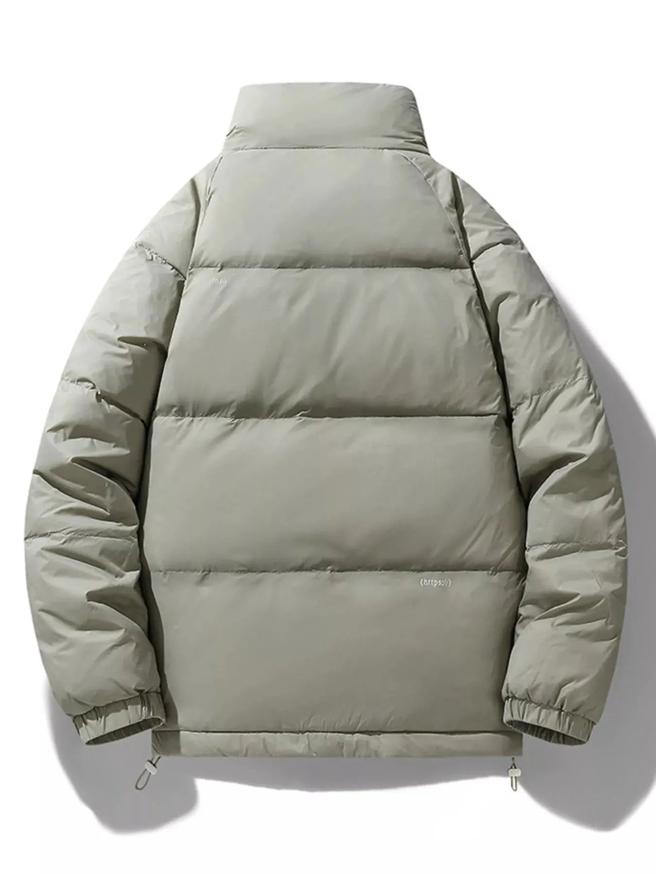 Men's Plus Size Zip Up Padded Puffer Jacket by Partner Label