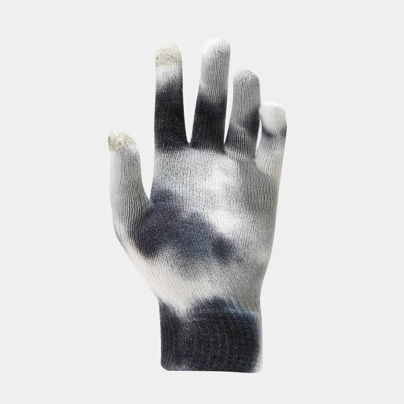 Tie-dye Knitted Hat Gloves Scarf Set Ladies by Maiden-Art