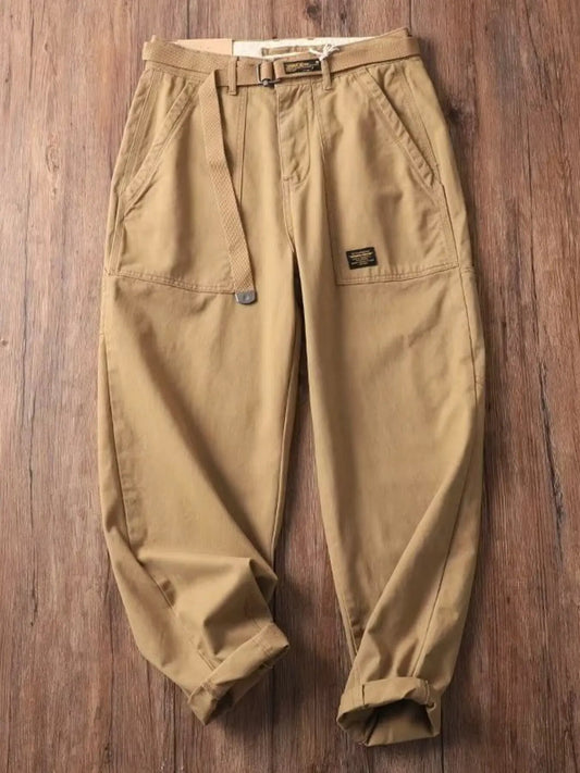 Men's Plus Size Loose Fit Pants with Pockets by Partner Label