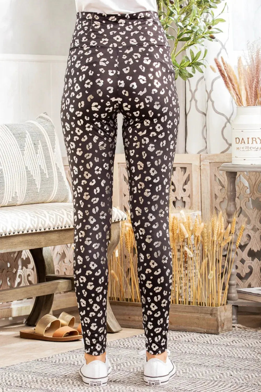 Heimish Full Size Leopard High Waist Leggings by Heimish