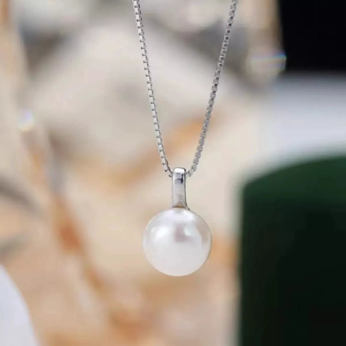 925 Sterling Silver Pearl Necklace by Partner Labels