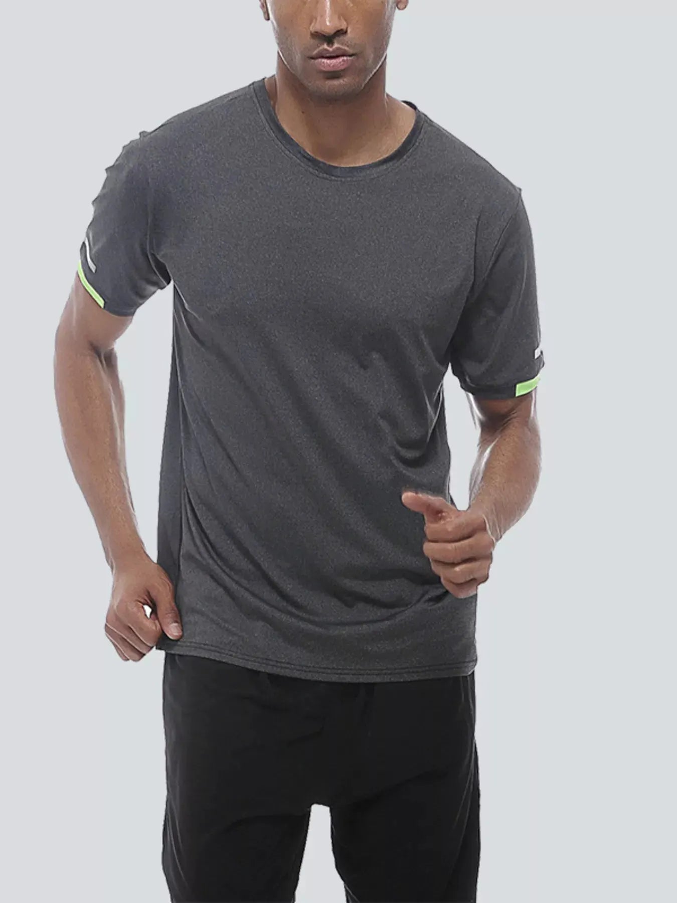 Men's Round Neck Quick-Dry Active T-Shirt by Partner Label
