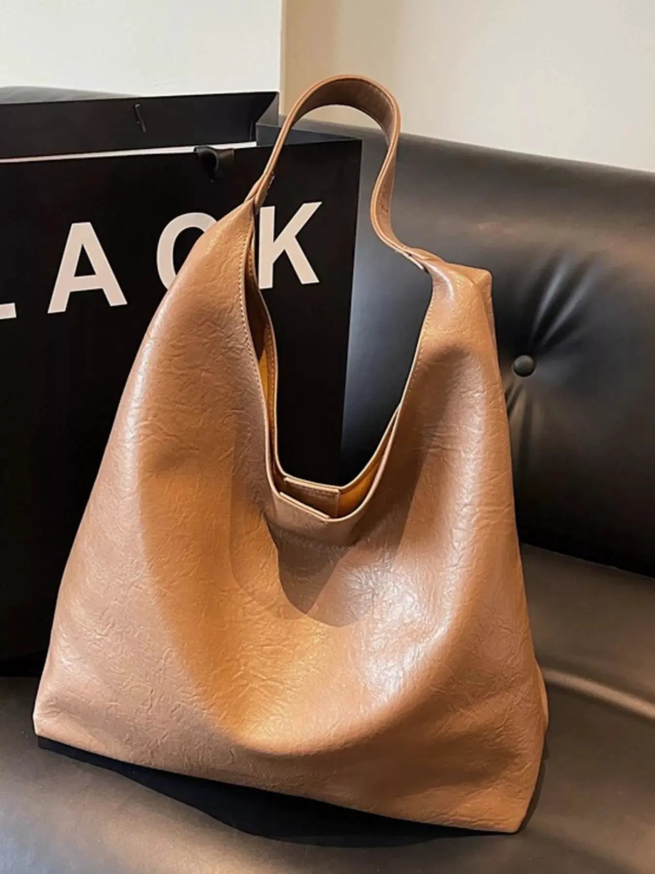 PU Leather Tote Bag by Partner Label