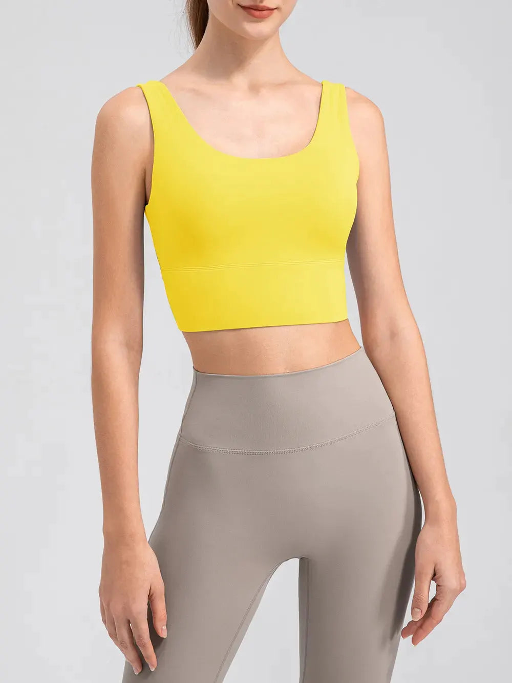 Scoop Neck Wide Strap Active Tank by Partner Label