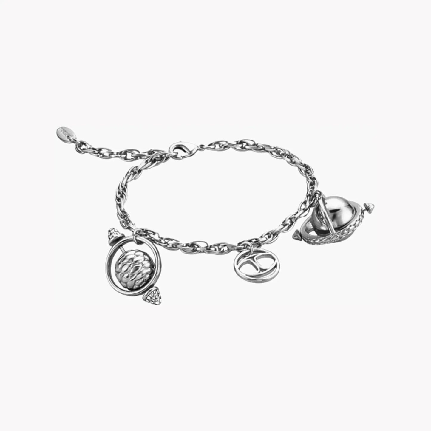 Just Cavalli Women's Silver Brass Bracelet, Silver | Jcfb00180100 by JUST CAVALLI