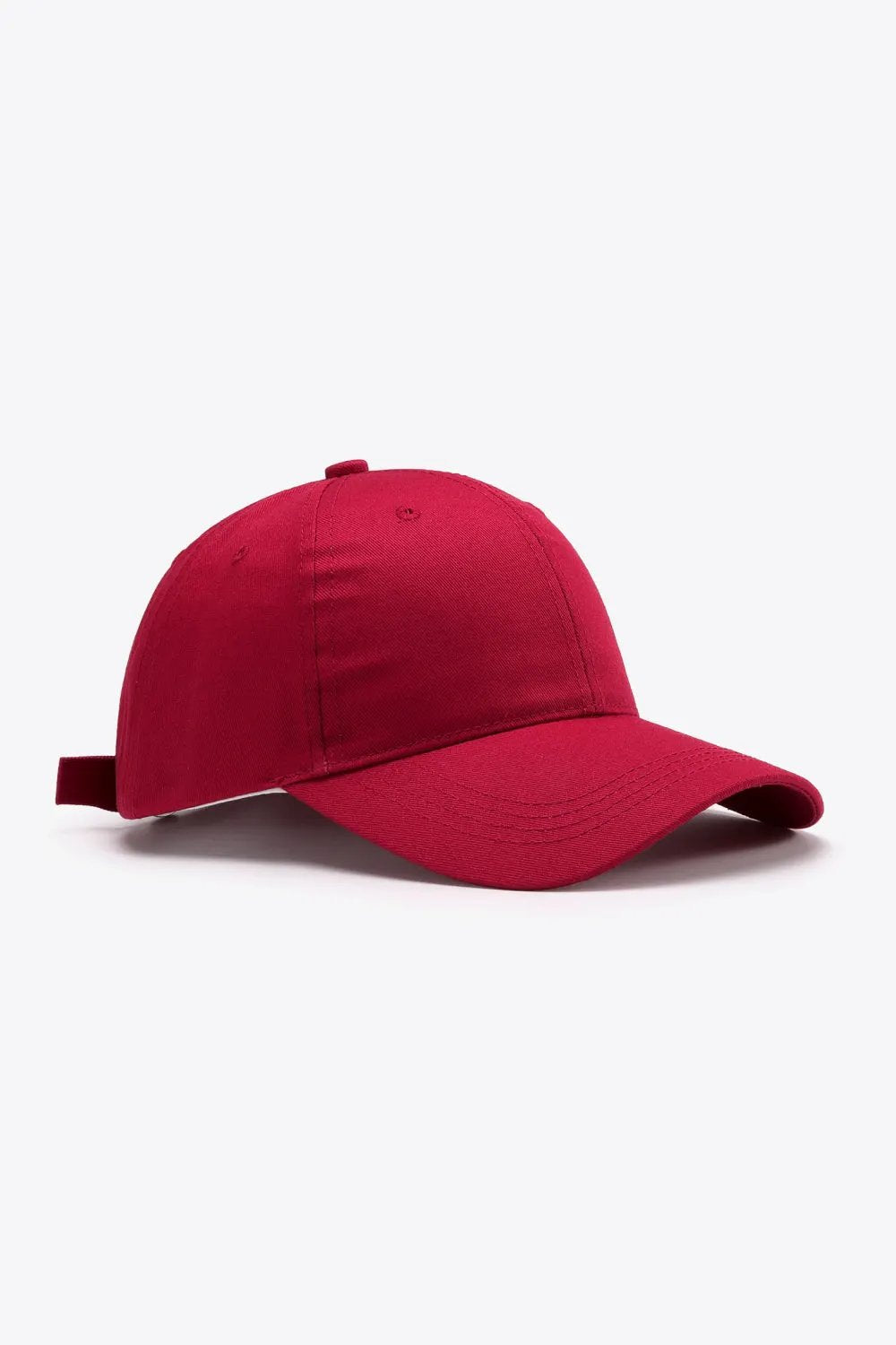 Plain Adjustable Cotton Baseball Cap by Partner Label