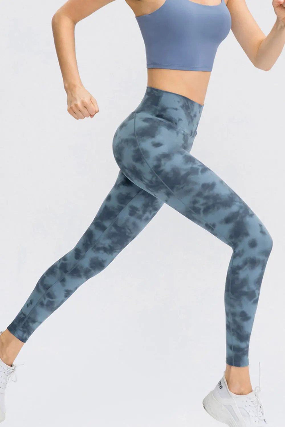 Wide Waistband Slim Fit Long Sports Pants by Partner Label