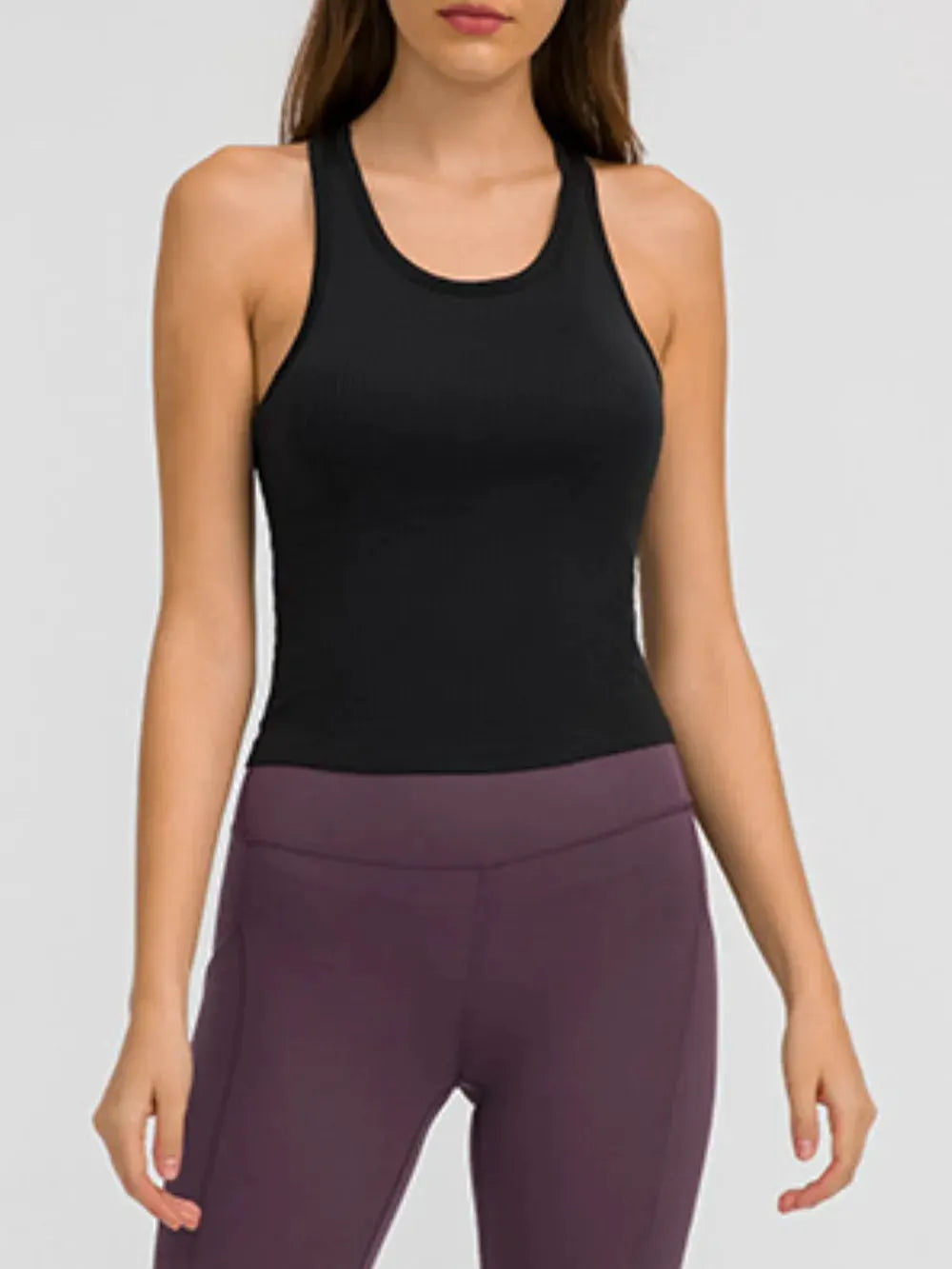 Millennia Round Neck Racerback Active Tank by Millennia
