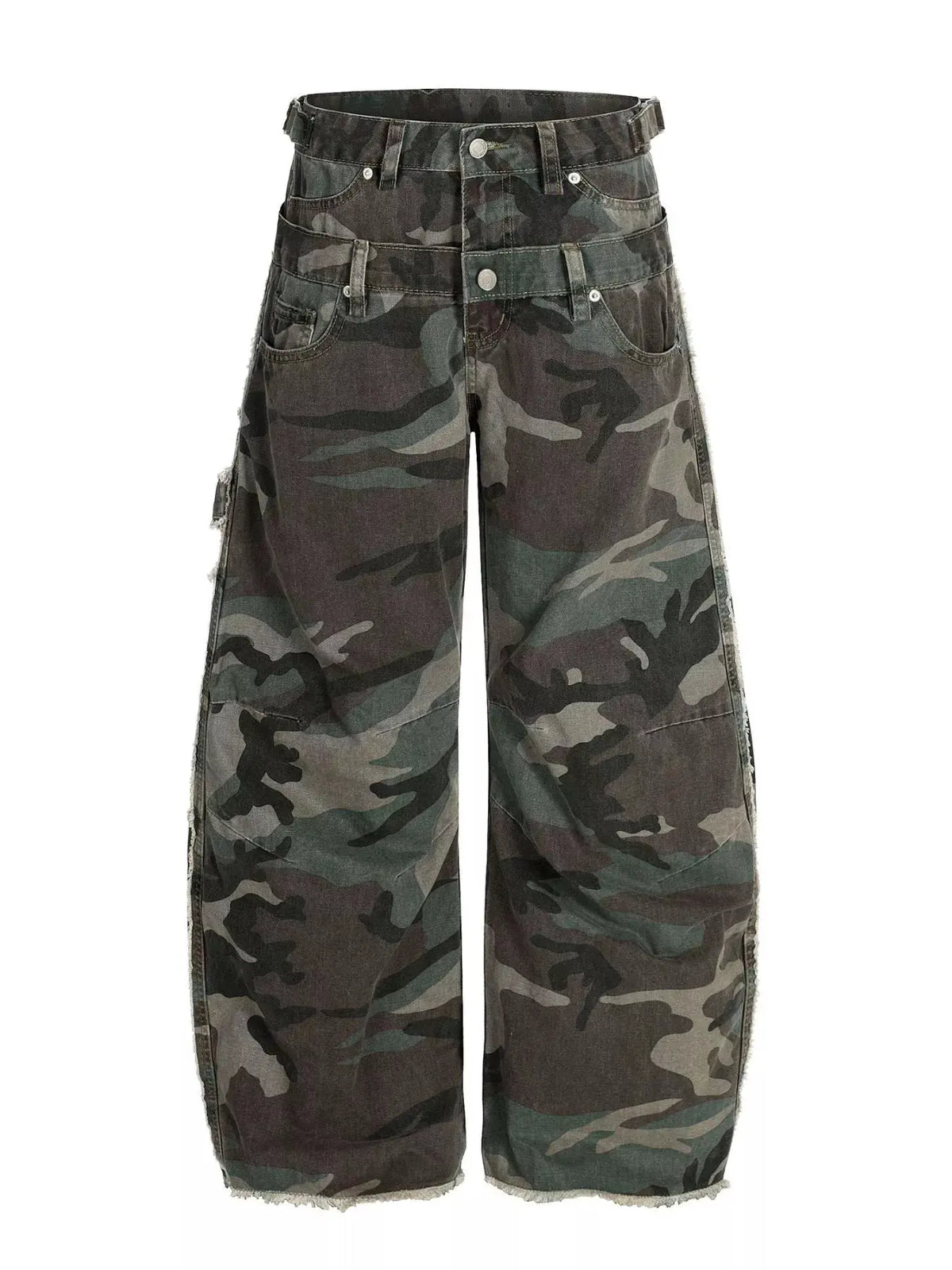 Men's Camouflage Wide-Leg Pants by Trendsi