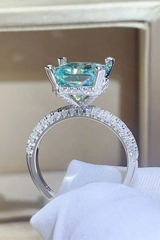 5 Carat Moissanite 925 Sterling Silver Ring by Partner Label