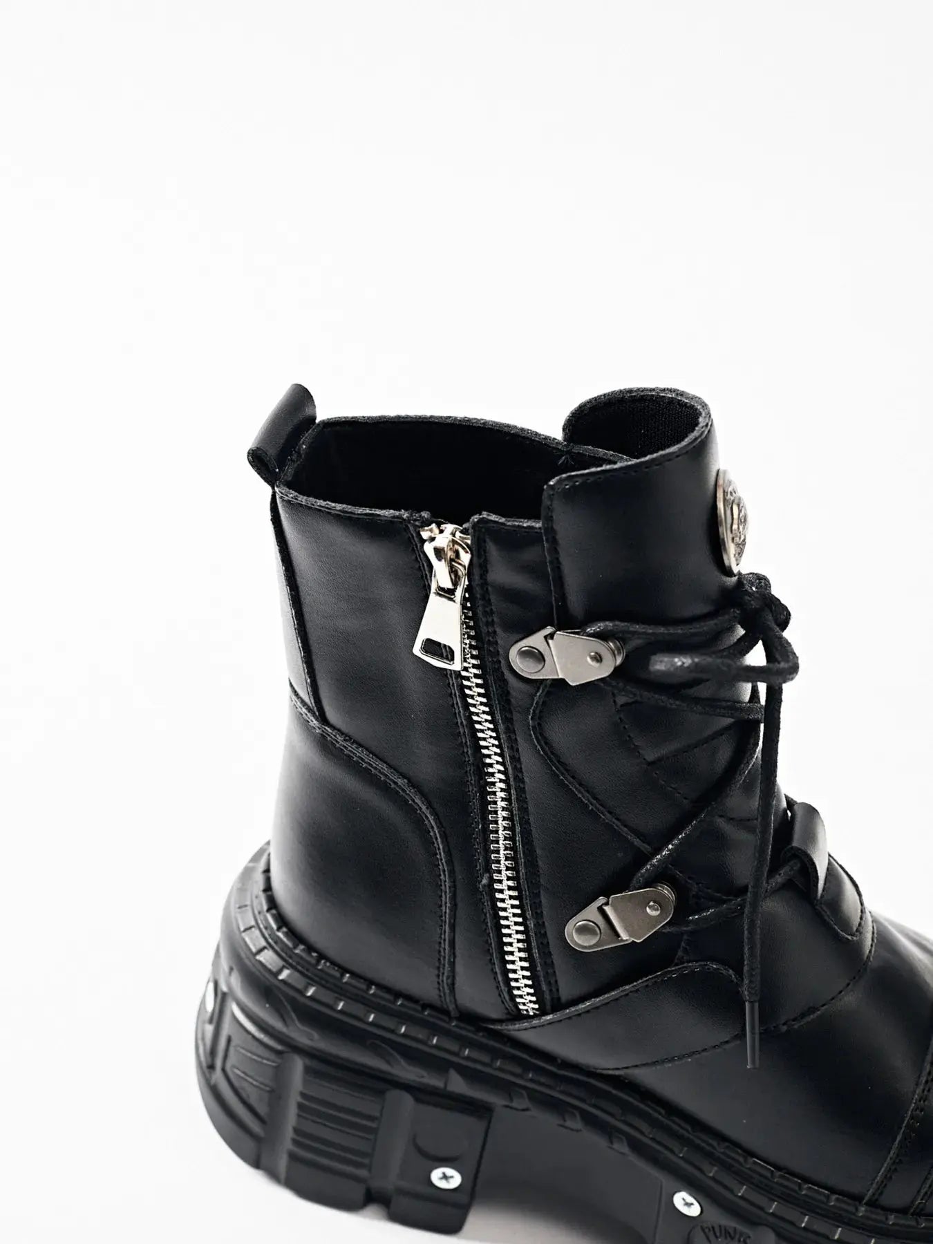 Lace Up Platform Boots by Partner Label