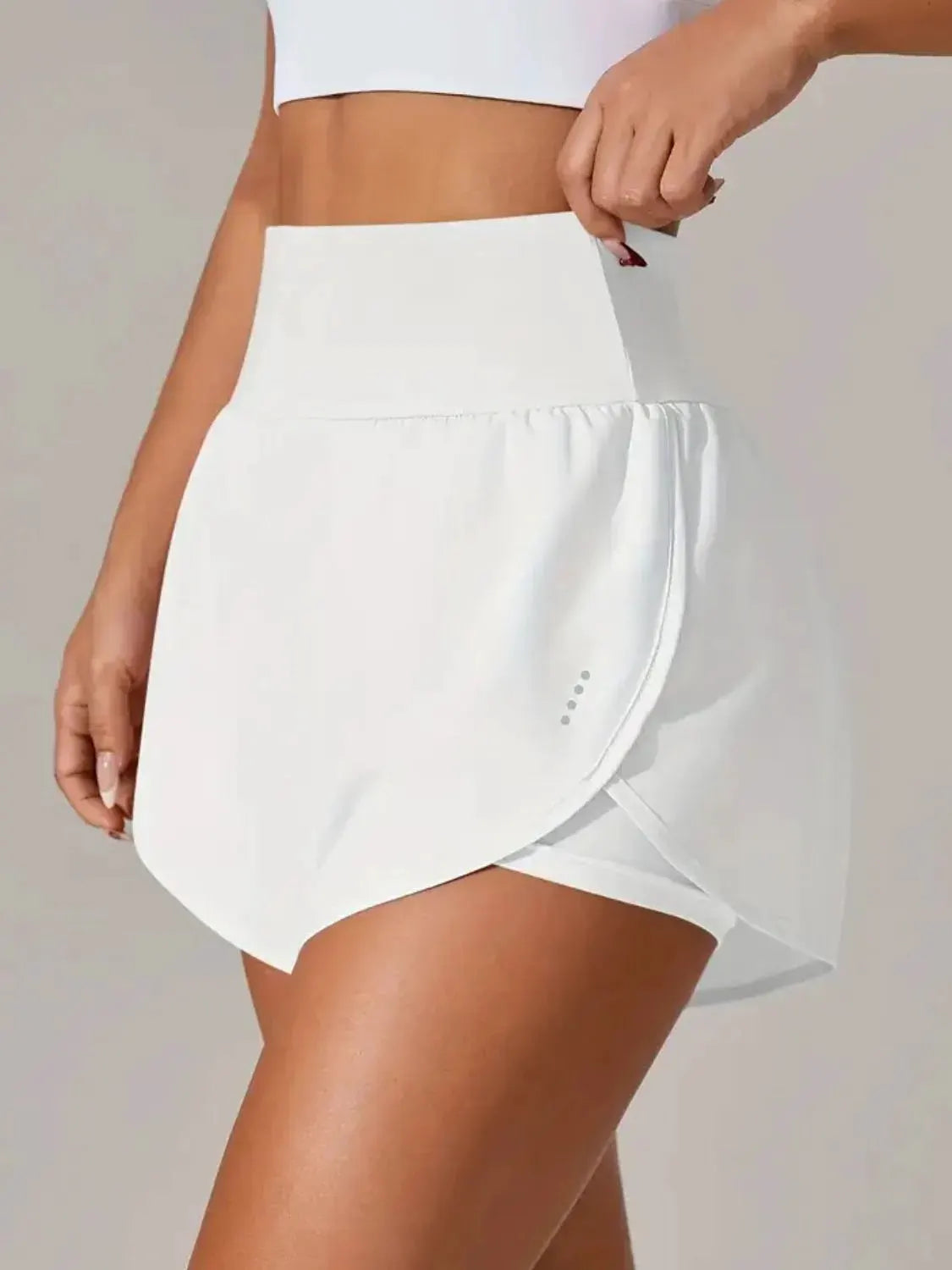 Pocketed High Waist Active Shorts by Partner Label