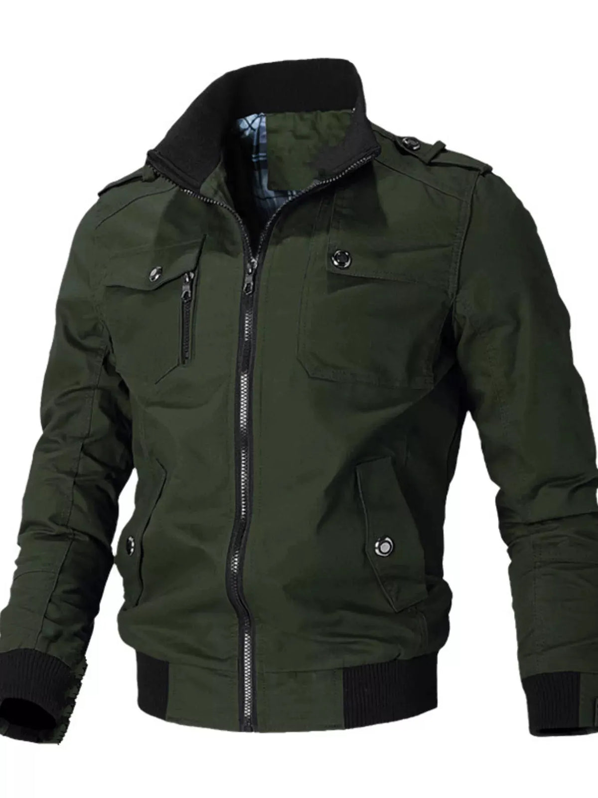 Men's Plus Size Casual Zip Up Lightweight Jacket by Partner Label